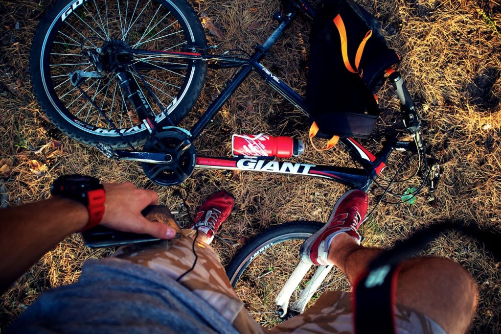 Red and Black Giant Mountain Bike